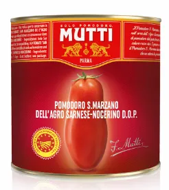 Tomatid MUTTI, San Marzano, kooritud, 2,5kg
