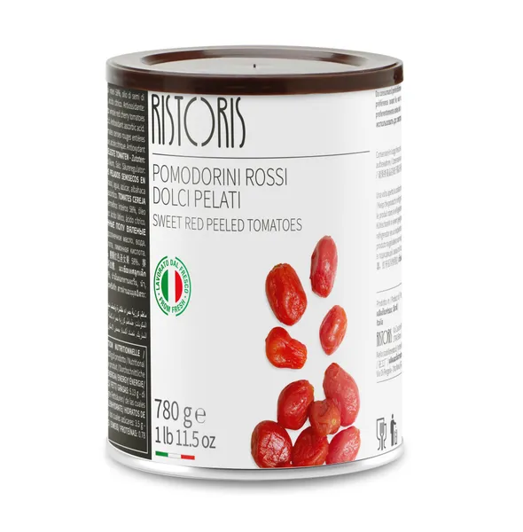 Kooritud punased kirsstomatid RISTORIS, magusad, õlis, 770 g