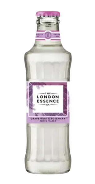 Bezalkoholisks dzēriens LONDON ESSENCE Grapefruit&Rosemary, gāzēts, stiklā, 0.2l (DEP)