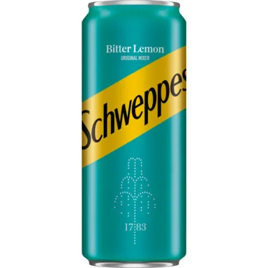 Toonik water SCHWEPPES, Bitter Lemon, 0,33 L, purk