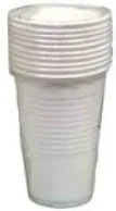Tops 200 ml, PS, plast, valge, 10tk/pk