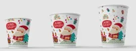 Tops 300 ml, D 90 mm, Merry Christmas, 50tk (sobiv kaas C059181, C023903, C023905, U9JA5US)
