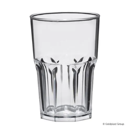 Tops 400 ml, D 8,5 cm, H 12 cm, 5tk, plastikust, Gold Plast