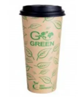 Tops koos kaanega 590 ml, 10tk, biolagunev, GO GREEN