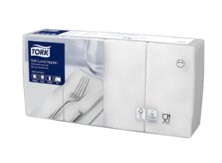 Tork Soft valge 1/8 volditud lõunasöögisalvrätik, 150tk 477416