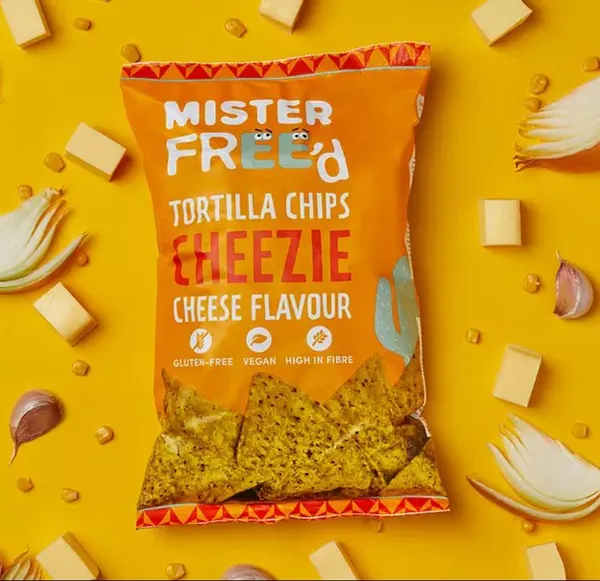 Tortiljas čipsi MISTER FREE`d, ar siera aromātu, 135g
