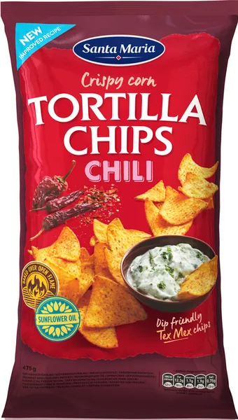 Tortilla krõpsud tšilli SANTA MARIA, 475 g