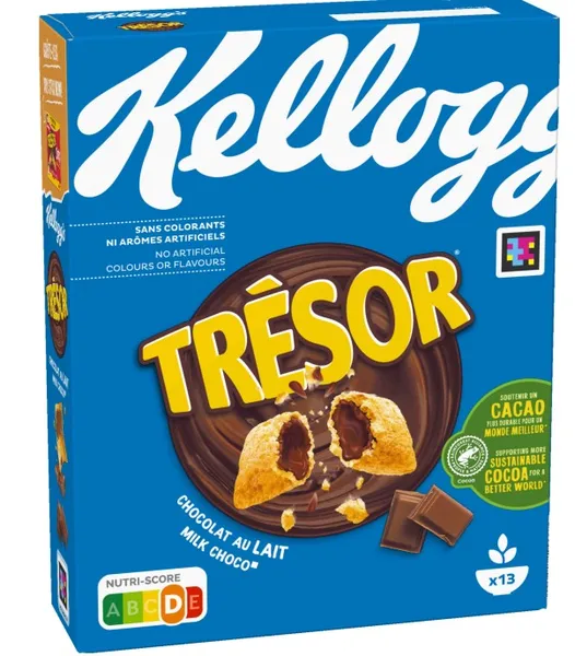 Kellogg's Brokastu pārslas TRESOR MILK CHOCO