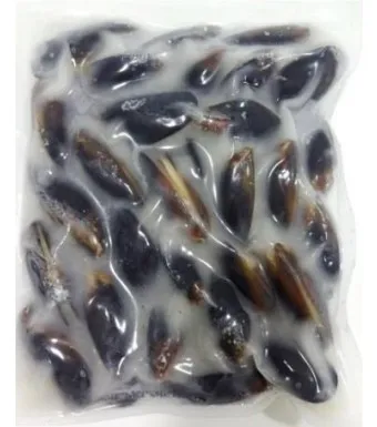 Tšiili rannakarbid, terved, 40/60, keedetud, külmutatud, 1kg