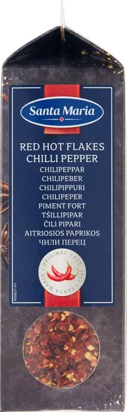 Tšillipipar SANTA MARIA, Red Hot Flakes, 295 g