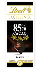 Tume šokolaad LINDT, Excellence, 85% kakaosisaldusega, 100 g