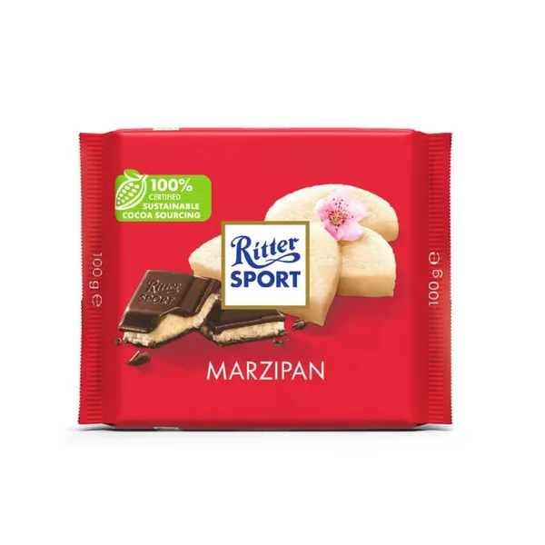 Tume šokolaad RITTER SPORT martsipanitäidisega, 100g