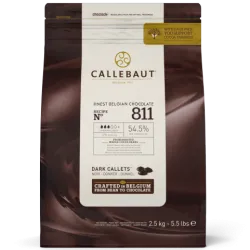 Tumeda šokolaadi kuvertüür CALLEBAUT, 54,5%, 2,5kg