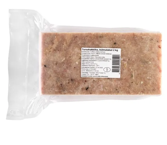 Tursa hakkliha, külmutatud, 2kg