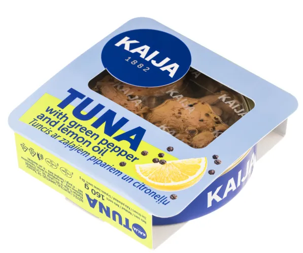Tuncis eļļā ar zaļajiem pipariem un citronu KAIJA, 160 g TL