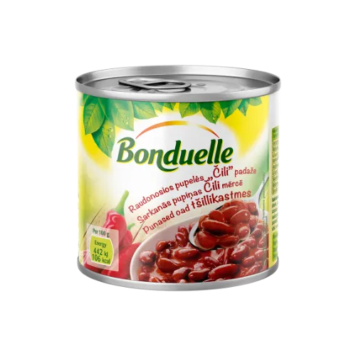 Uba punane, tšilli kastmes, BONDUELLE, 425 ml / 430g
