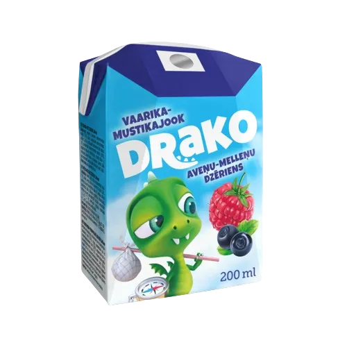 Vaarika-mustikajook DRAKO, 200 ml