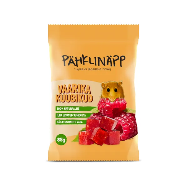 Vaarikakuubikud PÄHKLINÄPP, 85g