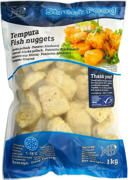 Mintainagitsad PLANETS PRIDE, tempura taignas, 20-50g, IQF, külmutatud, 1kg