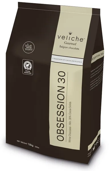 Valge šokolaadi kuvertüür VELICHE, 30%, 10kg