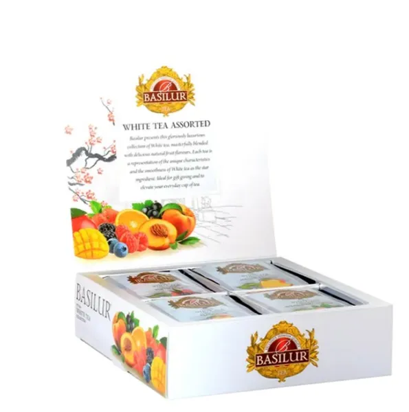 Maitsestatud valge tee assortii BASILUR, teekotikestes, 60 g (40 tk)