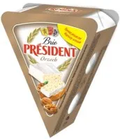 Valgehallitusjuust PRESIDENT Brie pähklitega, 32%, 125g