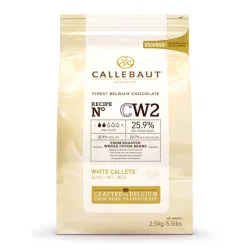 Valgešokolaadi kuvertüürid CALLEBAUT 25,9%, 2,5kg