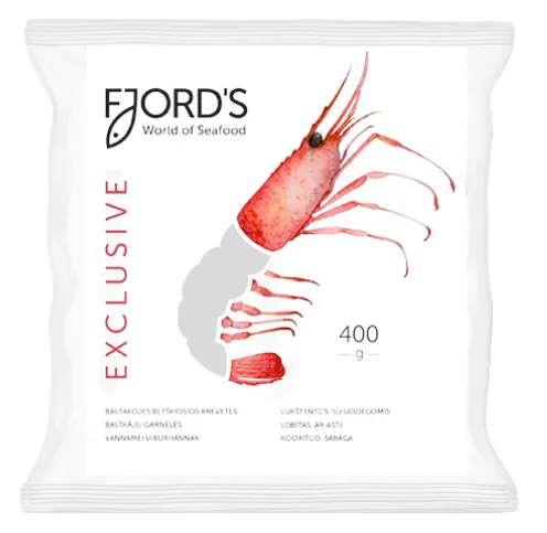 Vannamei viburhännak FJORD'S 16/20, toored,  PDTO, külmutatud, 400g