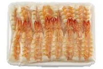 Vannamei viburhännak SUSHI EBI sushi jaoks, 5L, 9,1- 9,5cm, külmutatud, 240g