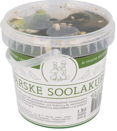 Värske soolakurk EESTI AND, ämbris, 1kg