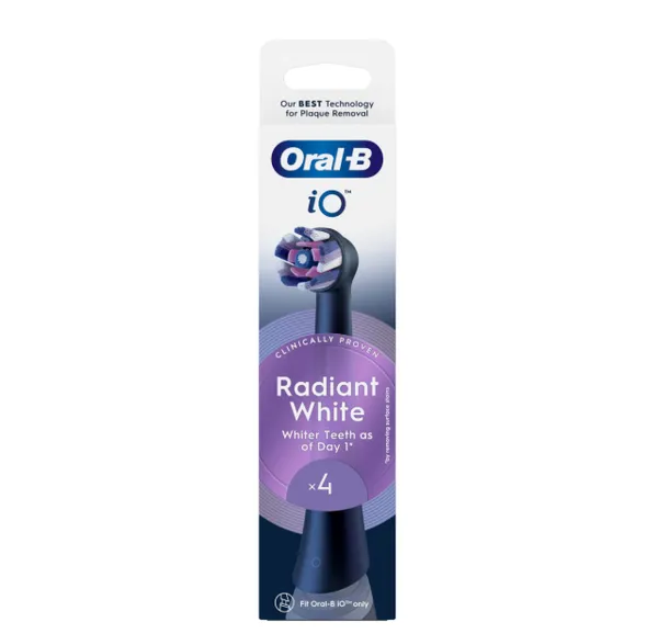Varuotsikud ORAL-B iO Radiant White, Black, 4tk