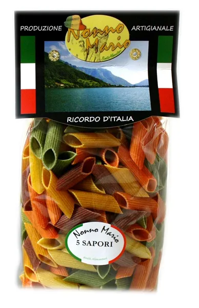 Makaroni krāsainie NONNO MARIO Penne, 500g