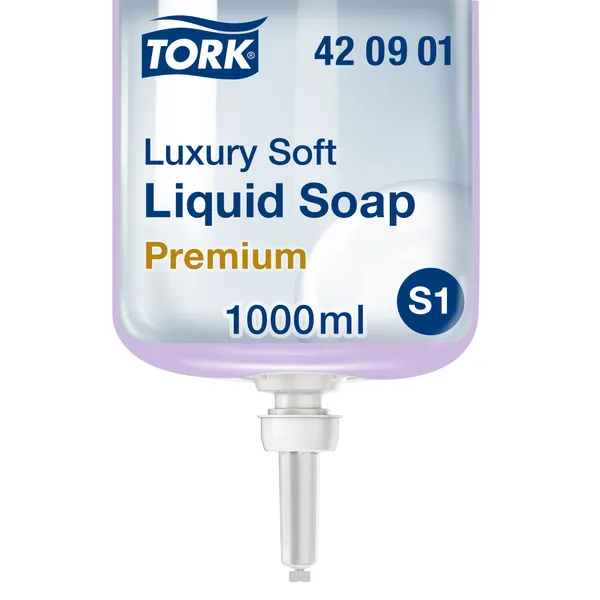 Vedelseep 1 L,  lilla, 420911, TORK Luxury Soft, S1