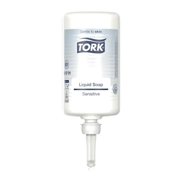 Vedelseep 1L,  lõhnavaba, valge, sobib allergikutele,  420701, TORK, S1