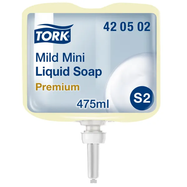 Vedelseep mini 0,5 L,  õrnalt lõhnastatud,  helekollane, 420502, TORK Premium Mild, S2