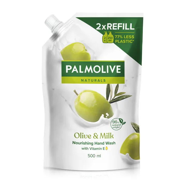 Vedelseep Naturals Olive Milk täitepakend, PALMOLIVE, 500 ml