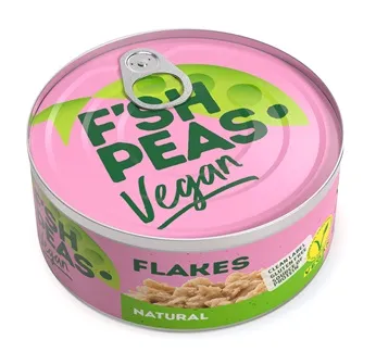 Vegan hernevalguhelbed F`SH PEAS Natural, vees, 140g, metall purk