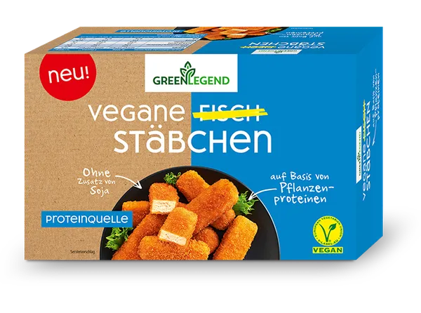 Vegan kalapulgad  GREEN LEGEND, külmutatud, 300g