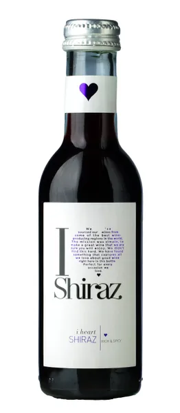 Sarkanvīns I HEART Shiraz, sauss, 13%, 0.187 l
