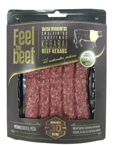 Veisehakkliha kebab FEEL THE BEEF, kuivlaagerdunud, 10tk, vaakumis, jahutatud, 500g