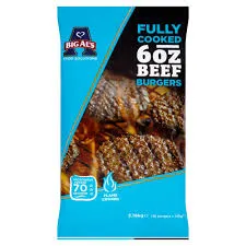 Veiseliha burgeripihv BIG ALS, grilil küpsetatud, külmutatud, 16x135g
