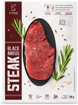 Veiseliha steik KITCHEN ME, Black Angus, kuivlaagerdatud, 220g