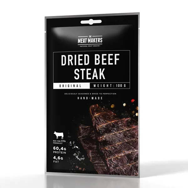 Veiselihasnäkk THE MEAT MAKERS, kuivatatud, viilutatud, 100g