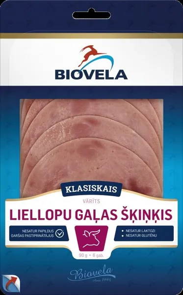 Veisesink BIOVELA, keedetud, viilutatud, 90g