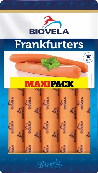 Viinerid BIOVELA, Frankfurters, keedetud, 730g