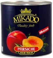 Virsikupoolikud MIKADO kerges siirupis 2,5/1,5kg