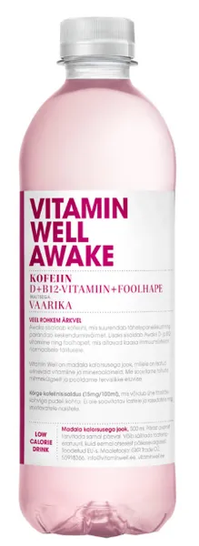 Vitamiinijook VITAMIN WELL, Awake, 500ml, PET