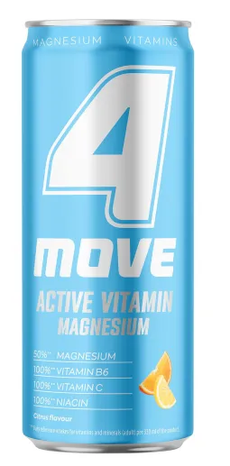 Vitamiinivesi 4MOVE Active Vitamin Magnesium + Vitamiinid, 330 ml