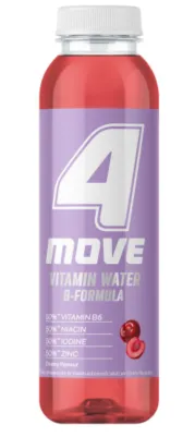 Vitamiinivesi 4MOVE B-formula + kirss , 0,556 l PET