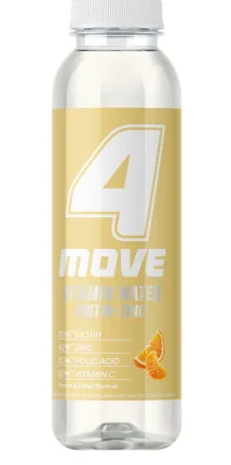Vitamiinivesi 4MOVE + mineraalidega, virsiku- ja tsitrusemaitse, 556 ml PET